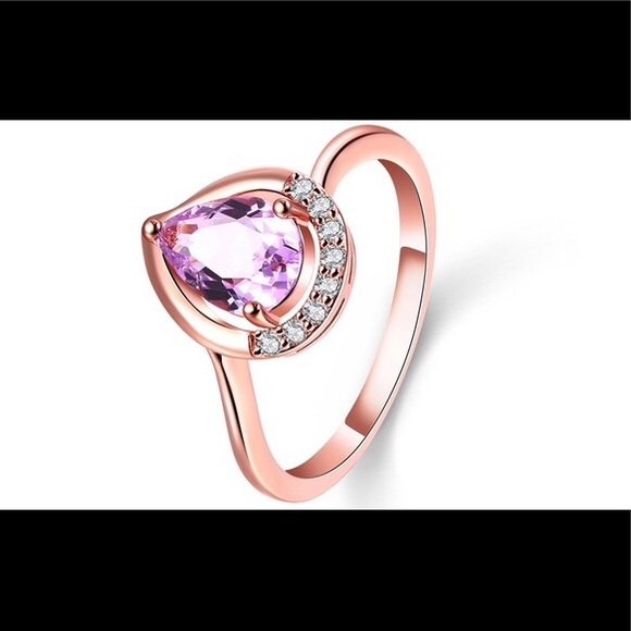 Peermont Jewelry Rose Gold Pear Shaped Ring - Picture 4 of 5